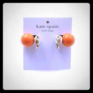 NWT Kate Spade Orange Reversible Stud Earrings
